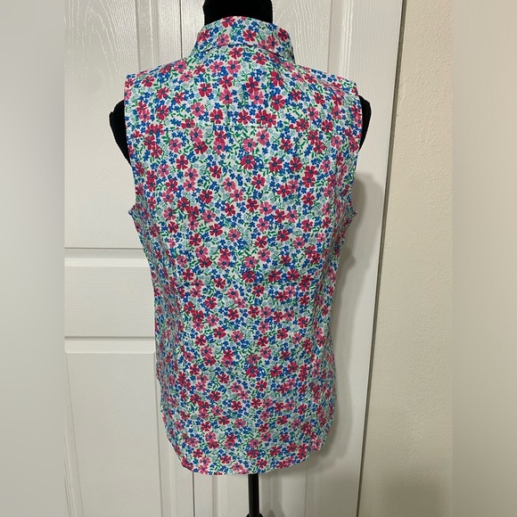 - J. Crew Poplin sleeveless shirt size M - Picture 4 of 7